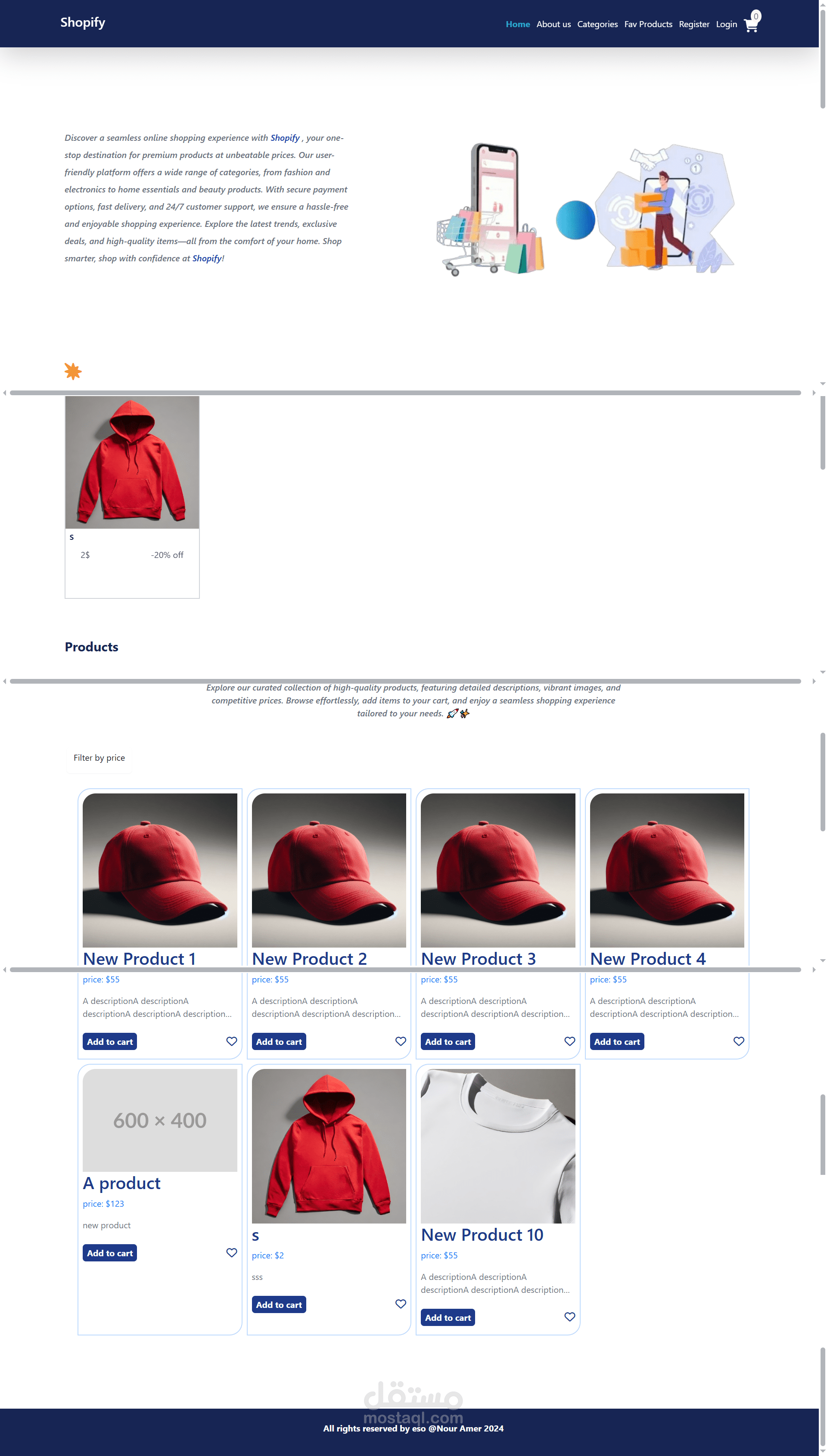 Ecommerce website