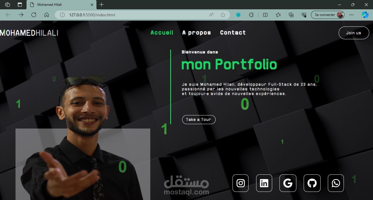 portfolio react js tailwindcss