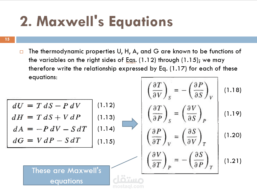 محاضرة عن الخواص الثيرموديناميكية للموائع