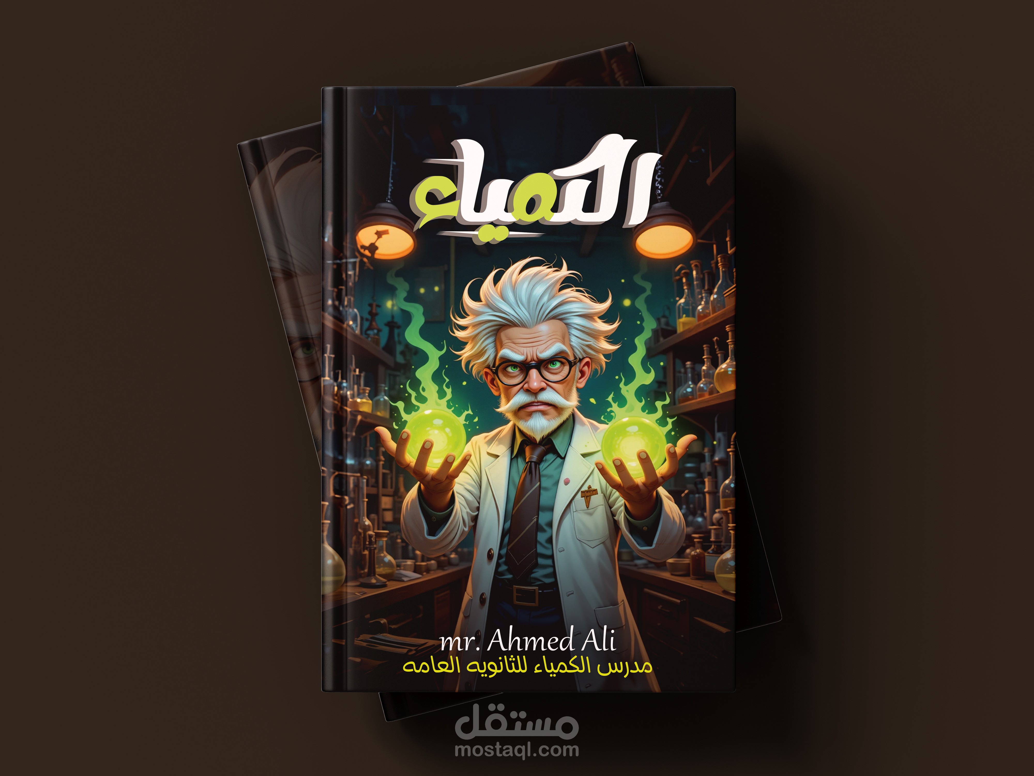 تصميم غلاف كتاب لمادة الكمياء