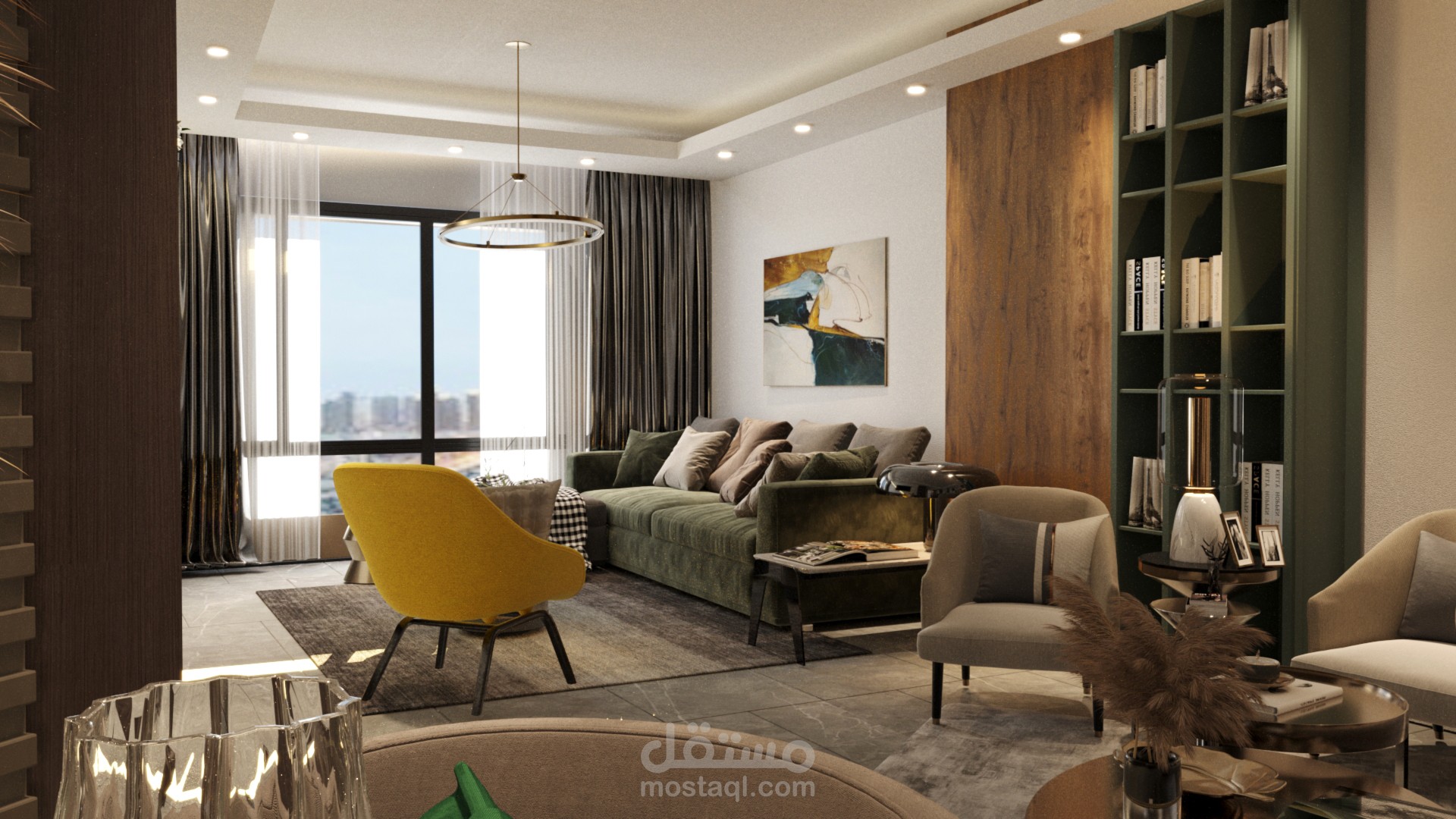 تصميم داخلى لشقة سكنيه