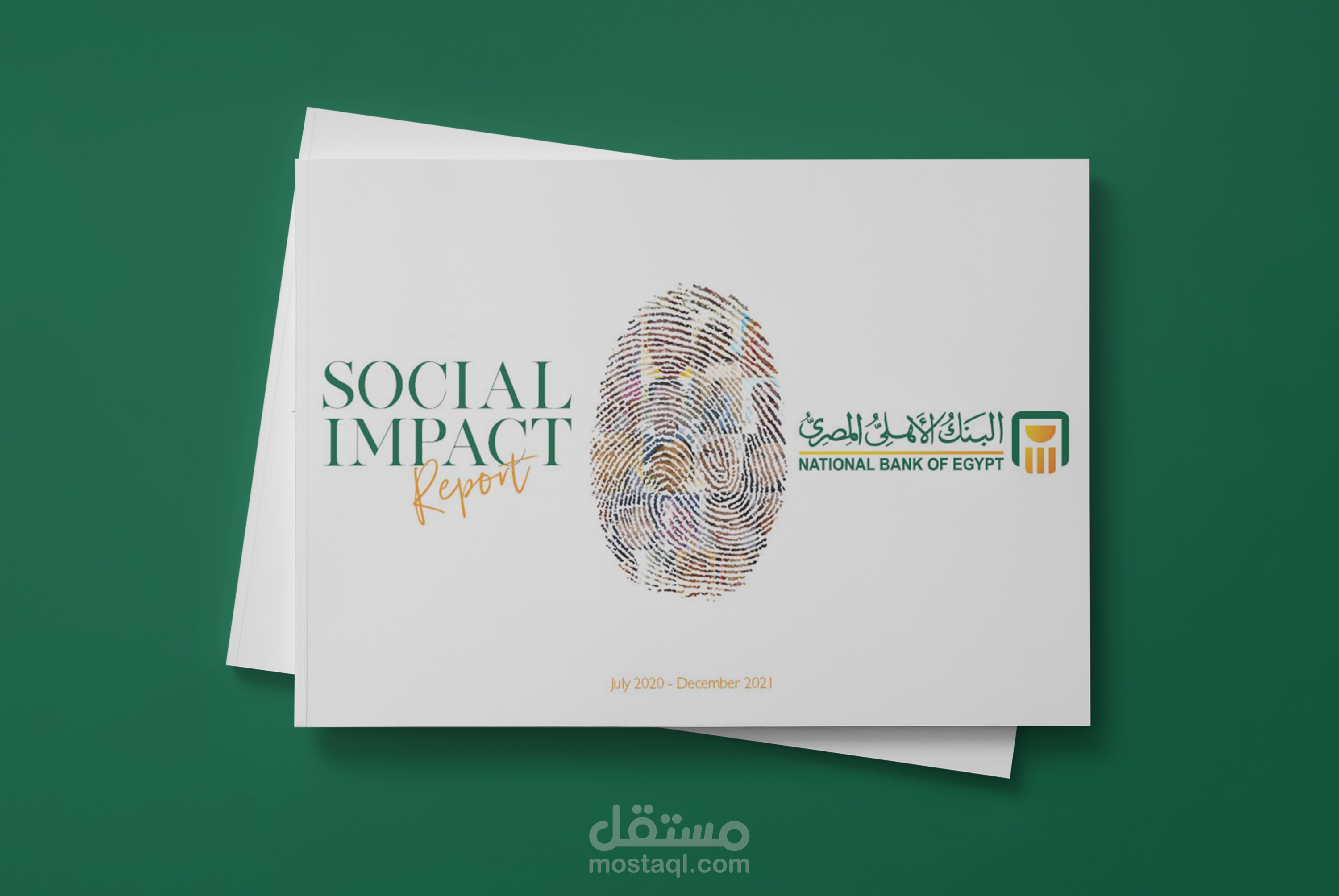 National Bank of Egypt – Social Impact Report Design