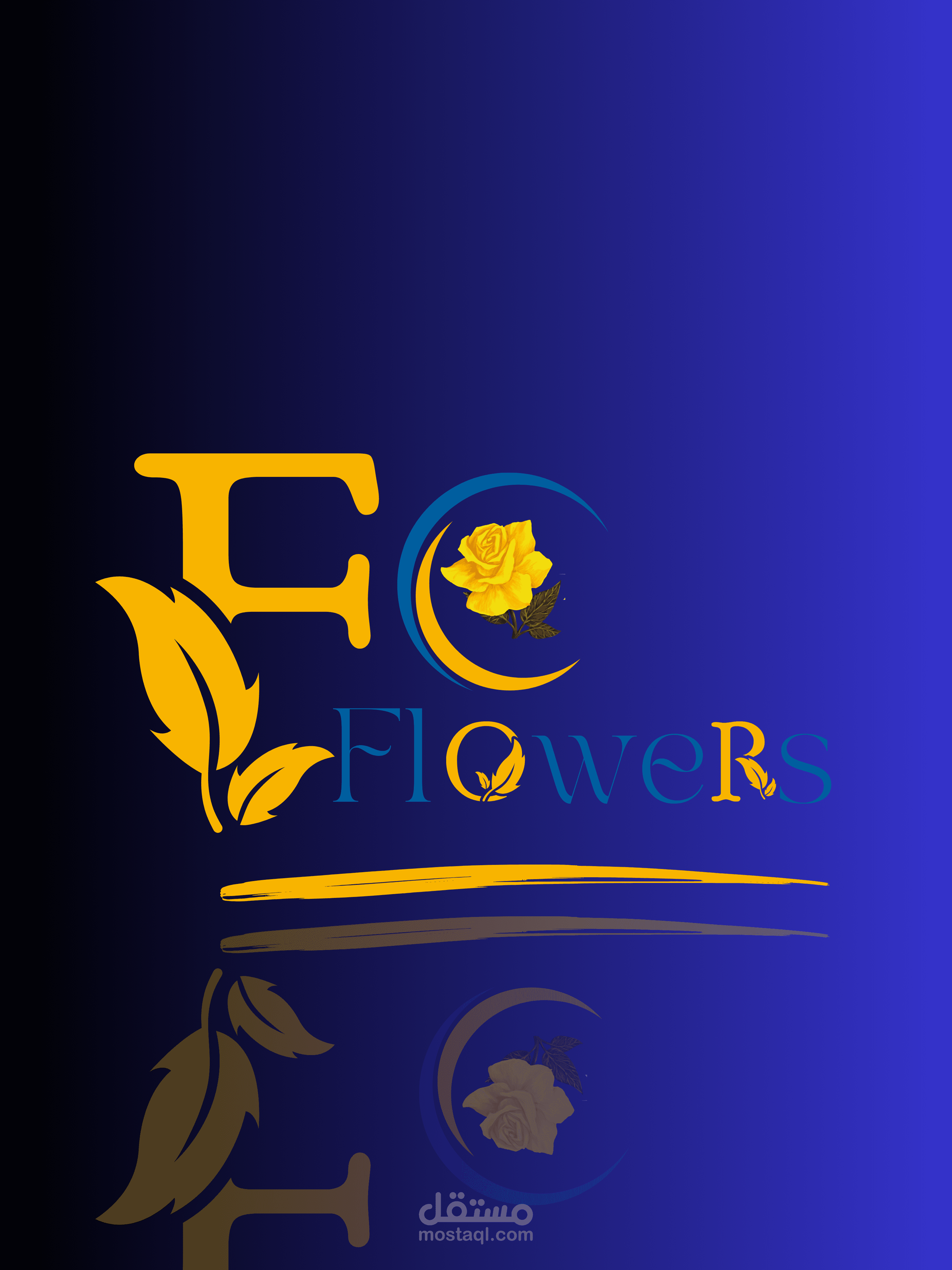 تصميم لوجو لمشروع flower