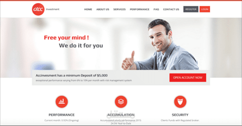 Accinvestment website