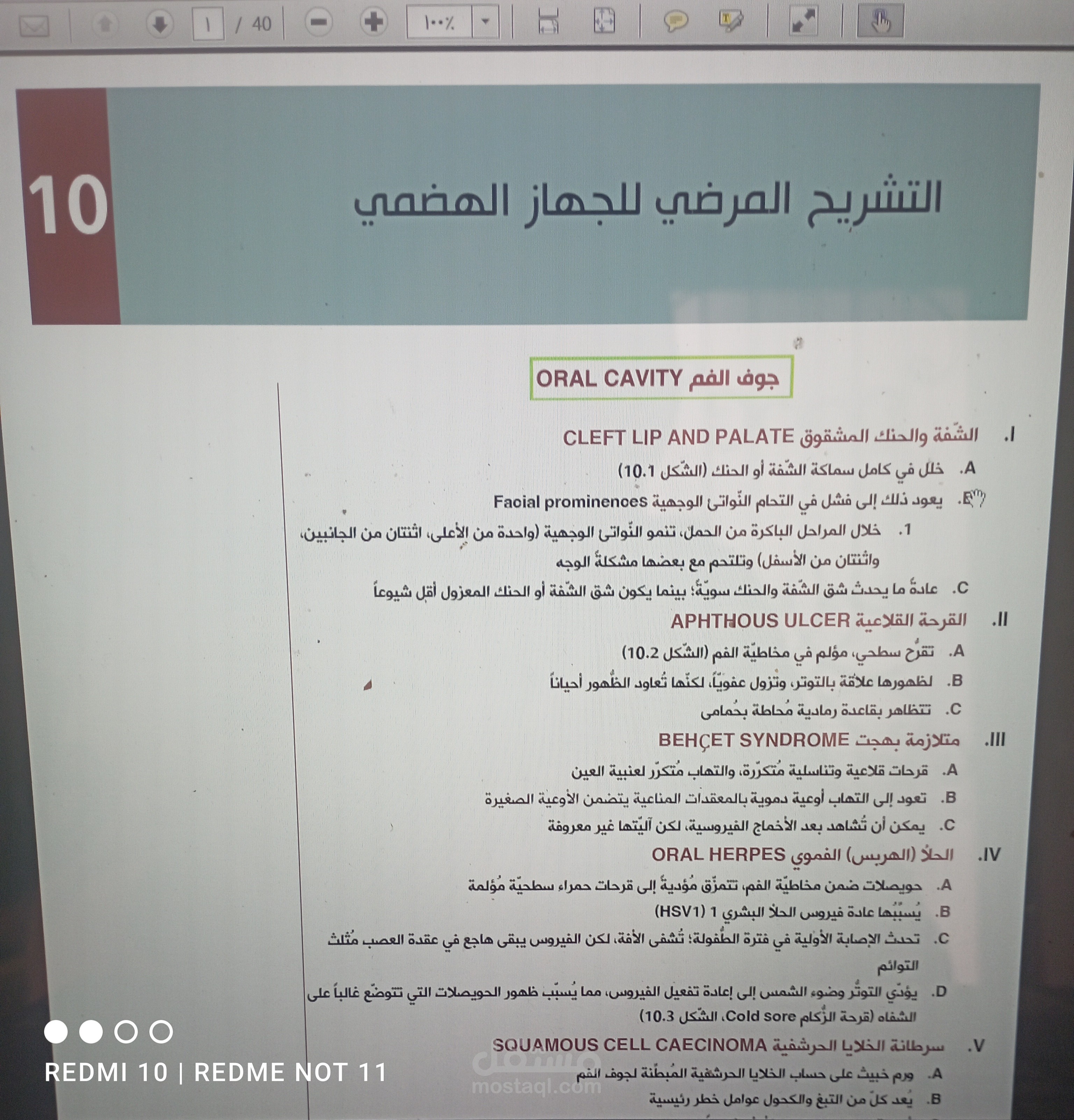 تصميم كتاب مصغر عن التشريح المرضي للجهاز الهضمي