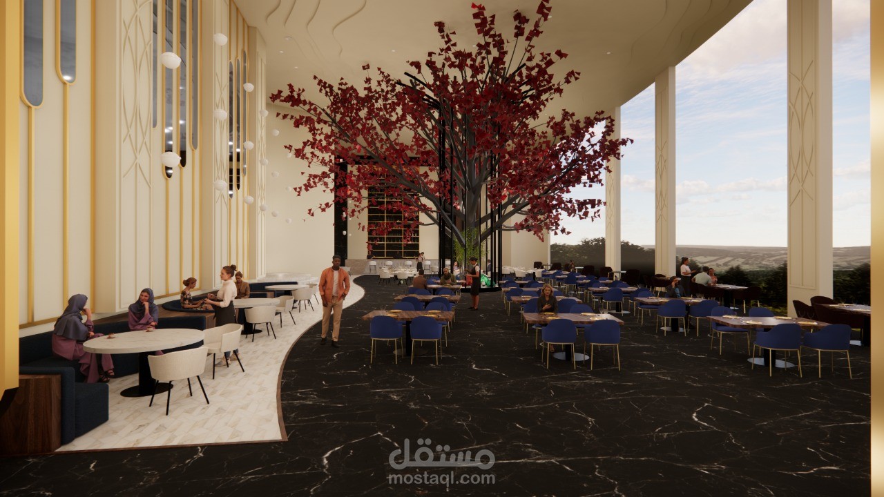 مطعم في فندق سياحي