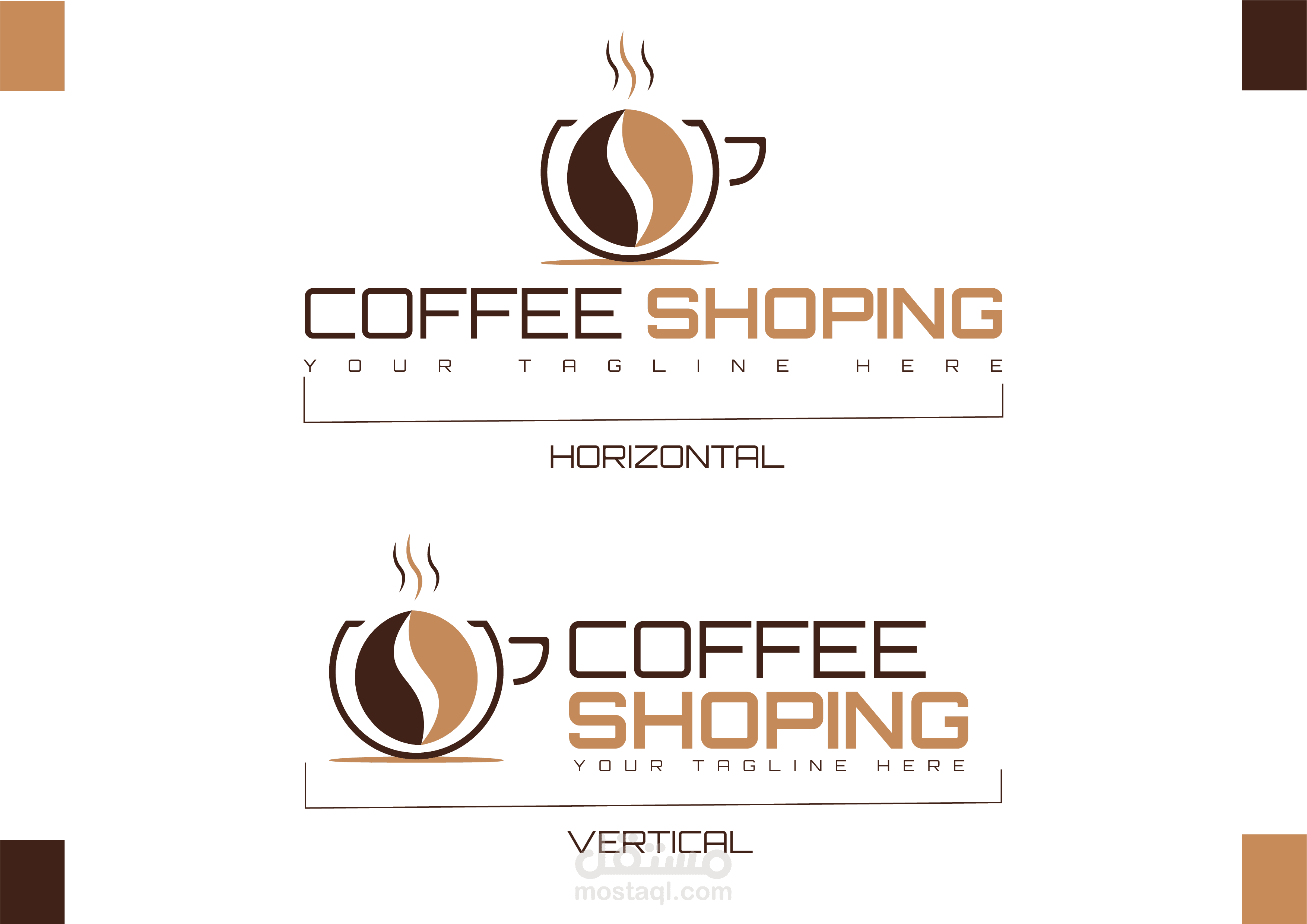 تصميم هوية بصرية لمنتجات القهوة بكل احترافية وإبداع