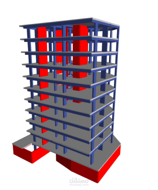 structural design for residential building of 10 stories