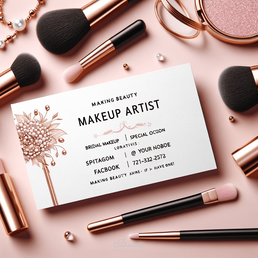 كرت عمل ل(makeup artist )