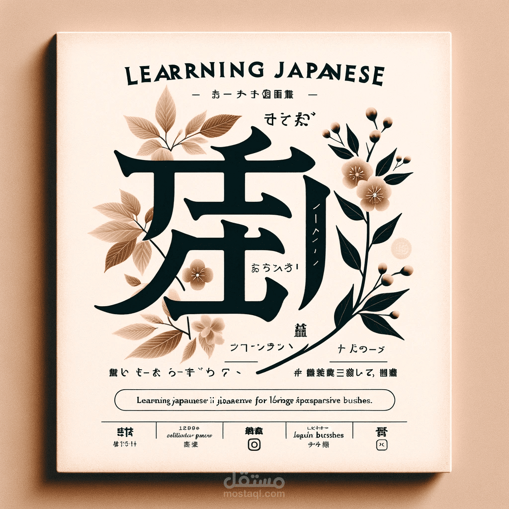 اعلان لمؤسسة تعليم اللغة اليابانية