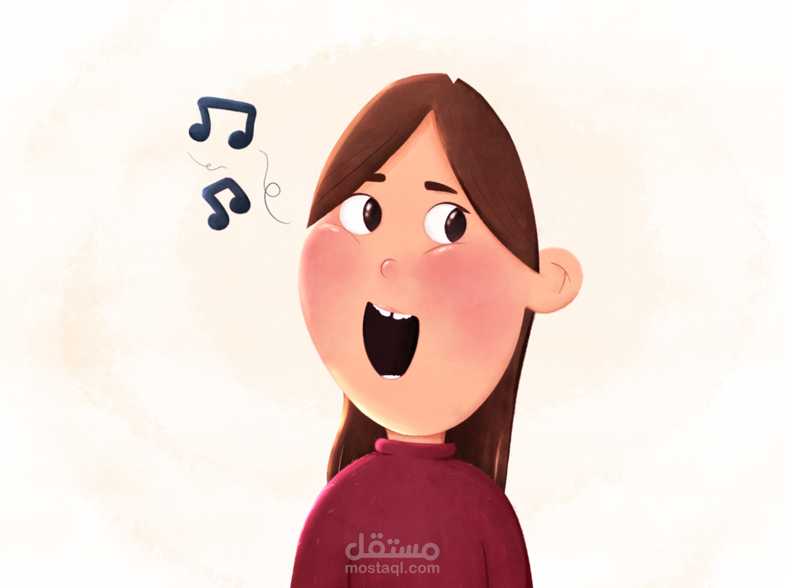 تصميم شخصية كرتونية