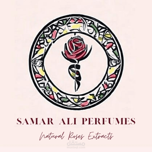 عمل شعار ل Brand Samar Ali عطور مستخلصه من الورد