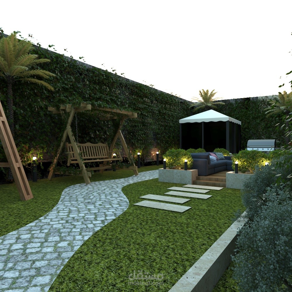 تحويل المساقط المعماريه 2d الي 3d وتصميم حدائق