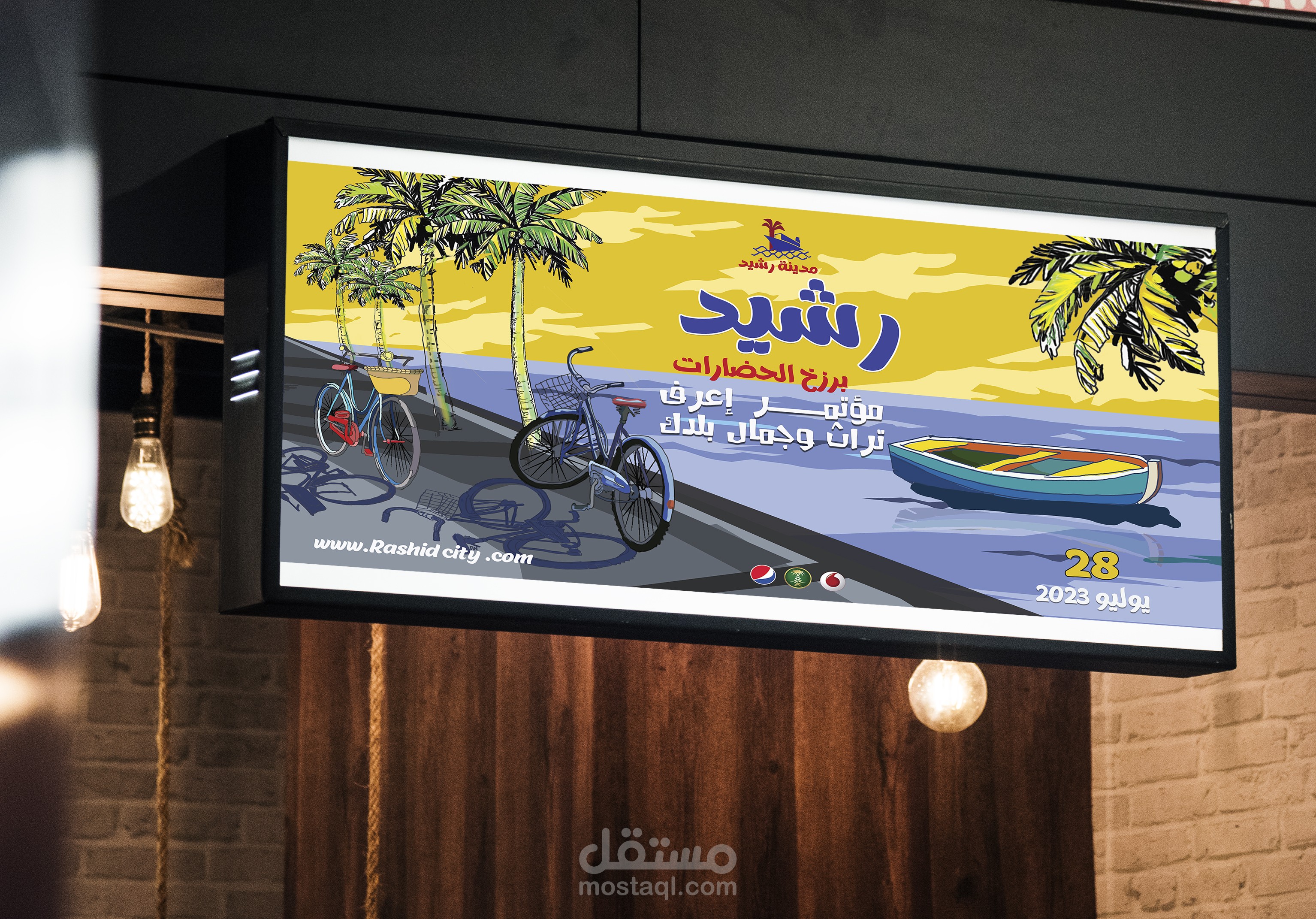 بانر عن حملة عن مدينه رشيد