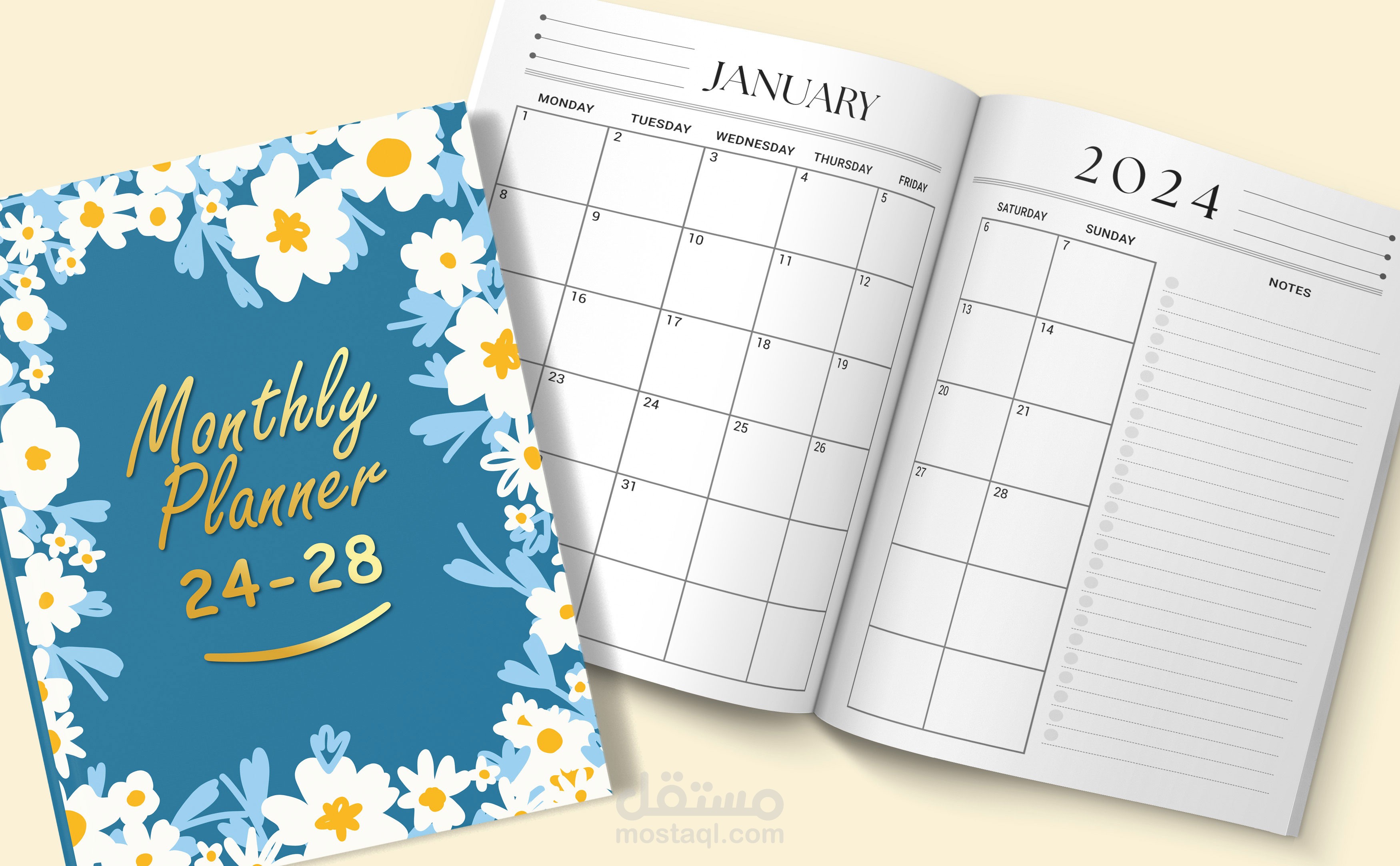 اجندة  مخطط شهري ـ  بلانر /  Agenda Planner Monthly