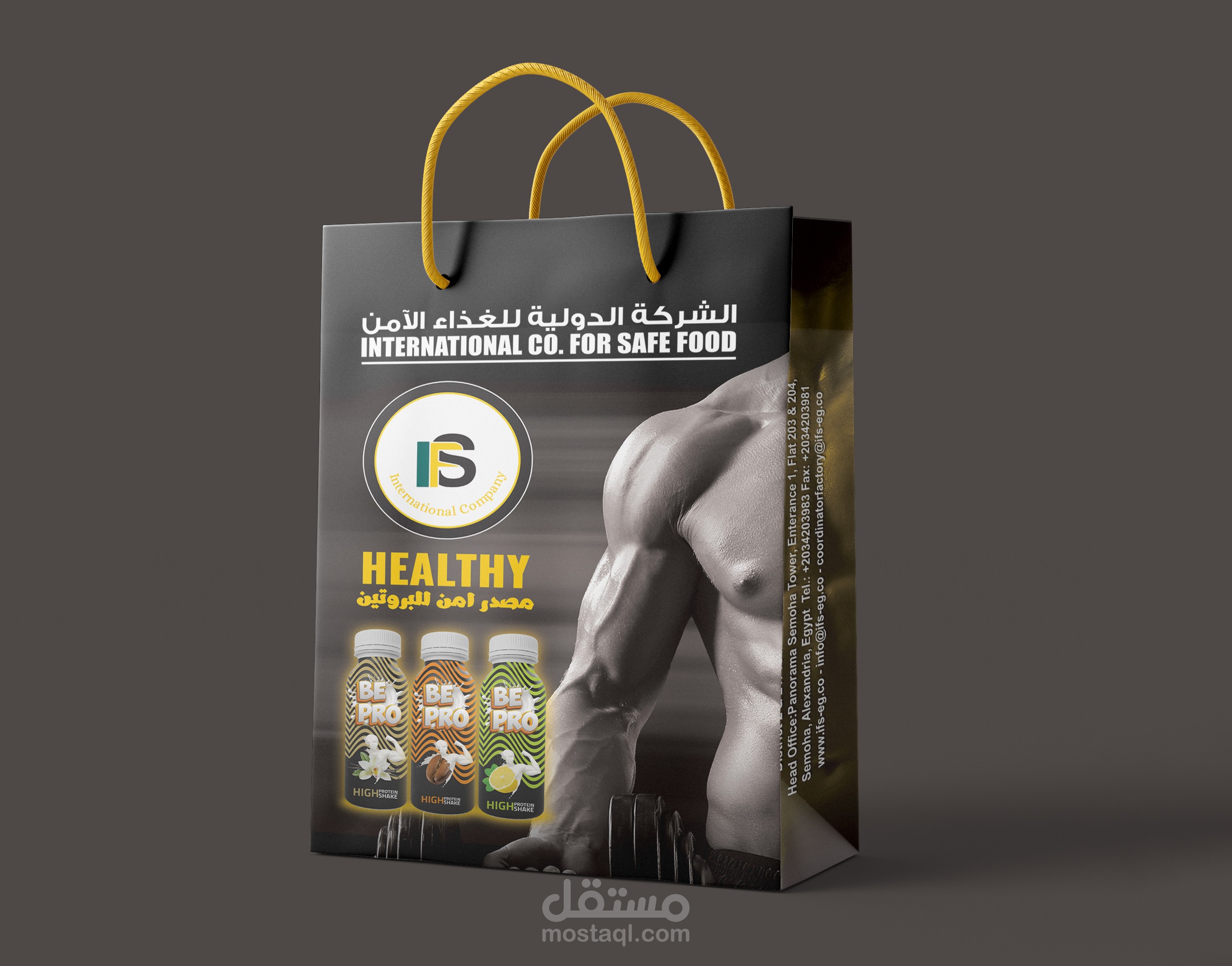 تصميم الشنطة الورقية / Paper Bag Design