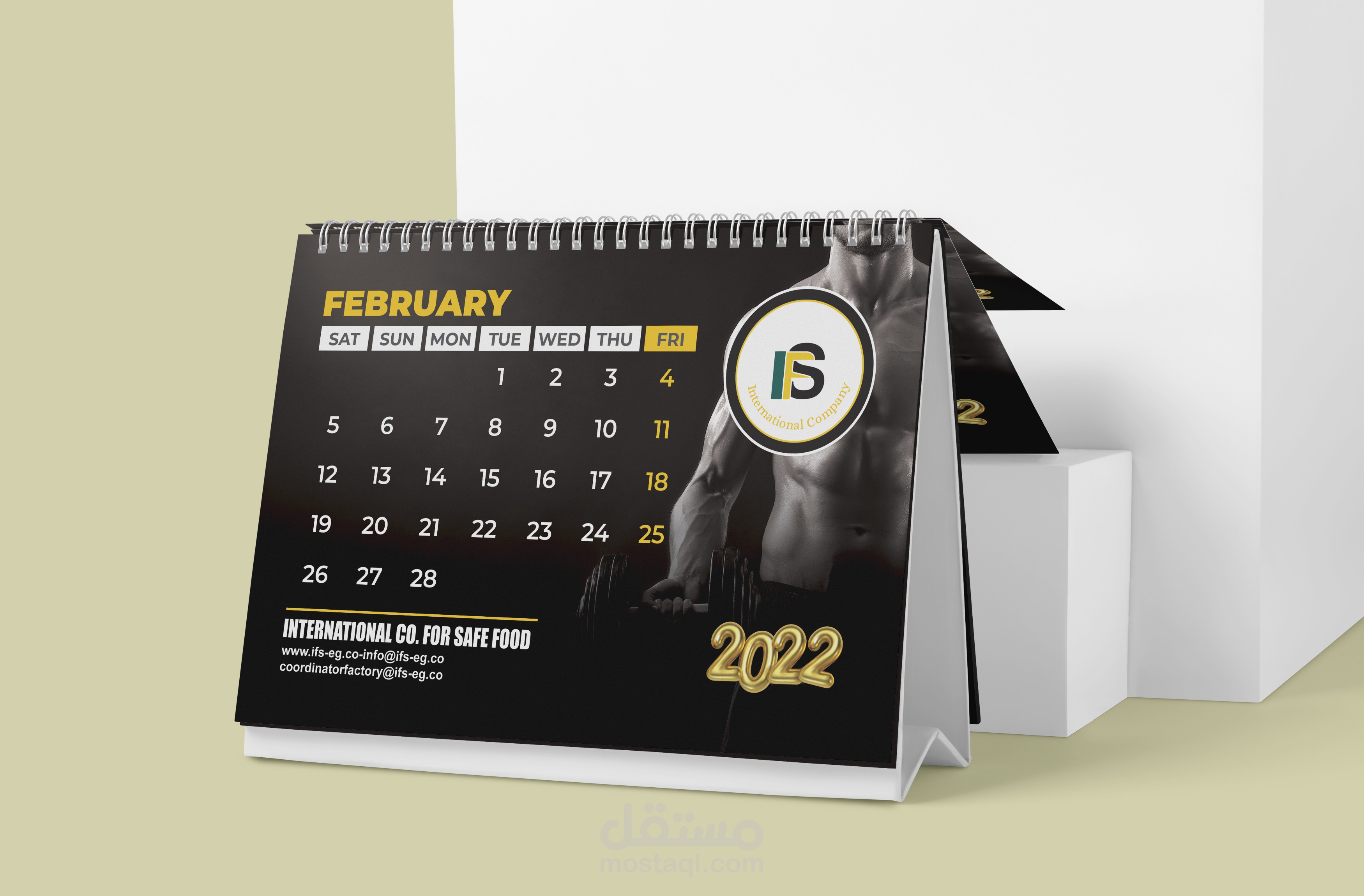 تصميم نتيجة مكتب  / Desk Calendar