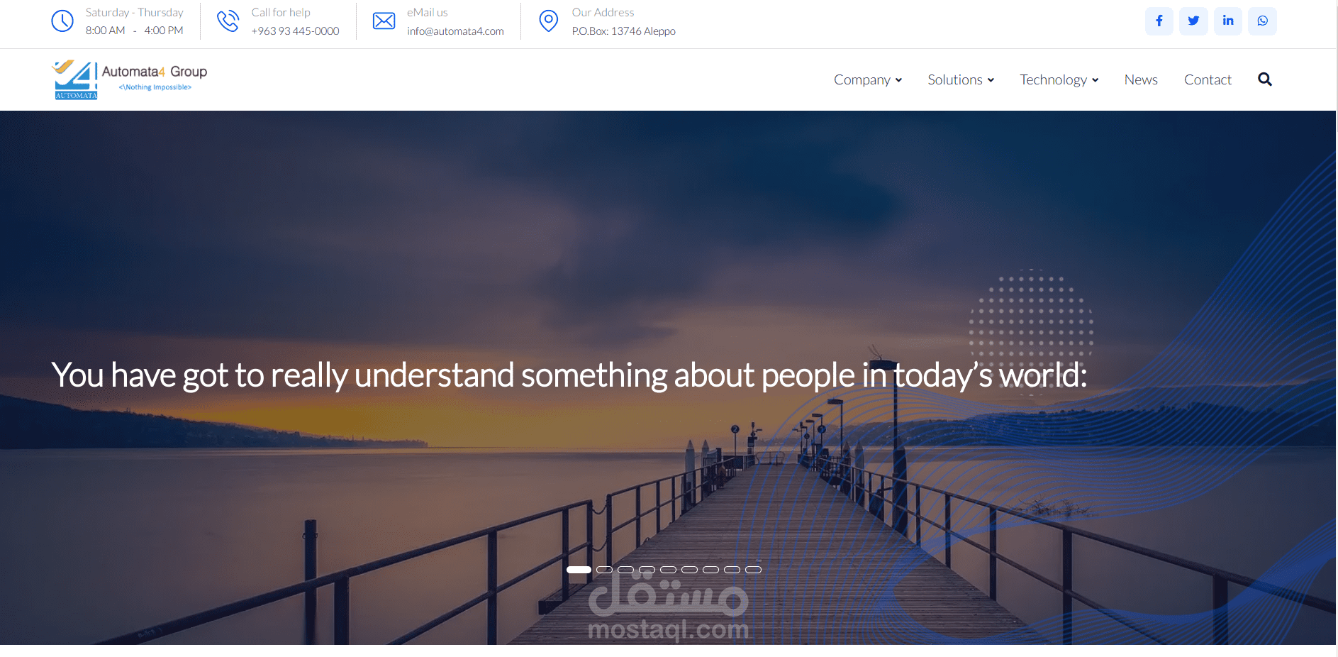 موقع هبوط لشركة Automata4 Group
