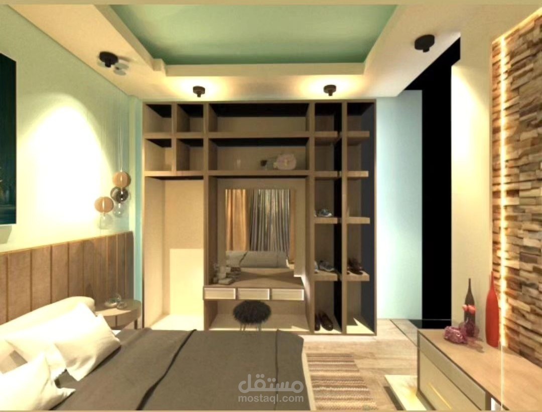 اوضه داخليه باستخدام ثري دي ماكس تصميم داخلي