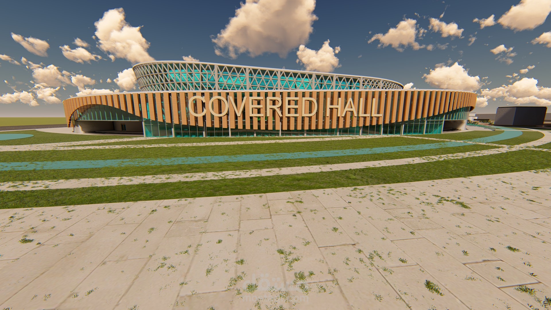 صاله رياضيه مغطاه