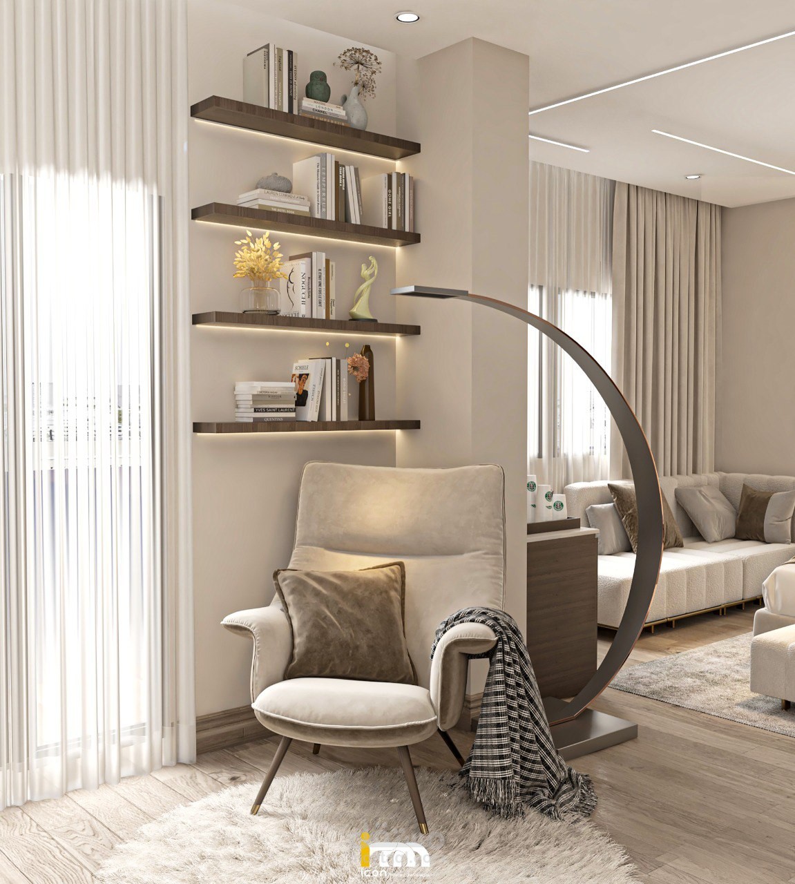 modern master  bedroom