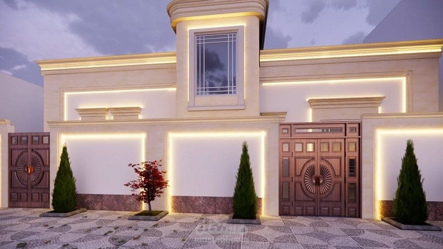 تصميمات وجهات فلل على الطبيعة