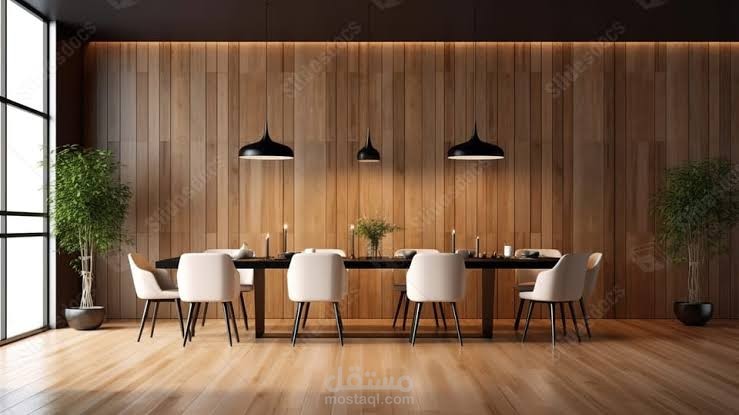 تصميم طاوله طعام تتسع لسته أشخاص