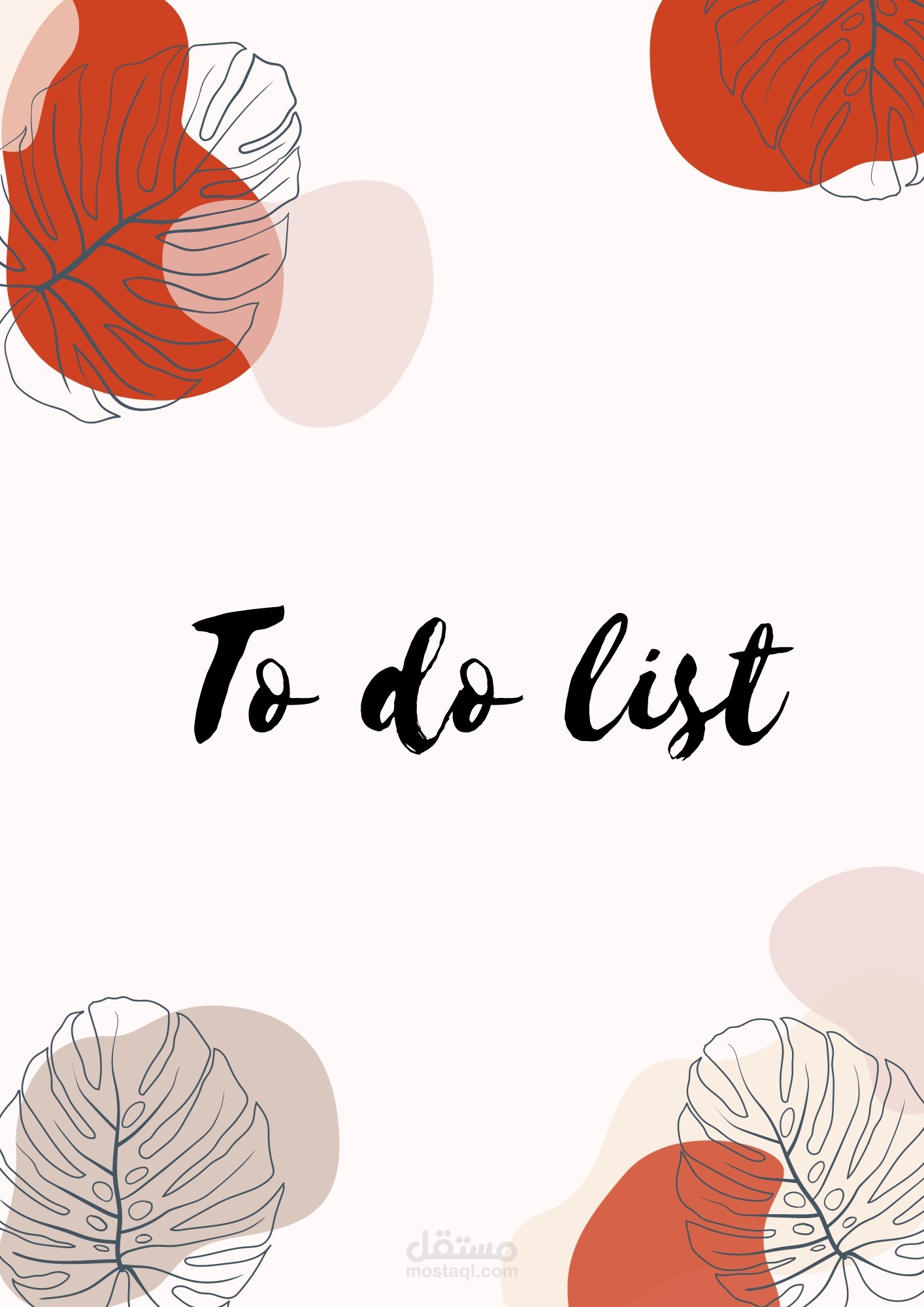 To do list