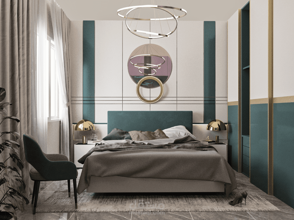 تصميم غرفة نوم ماستر على الطراز الحديث