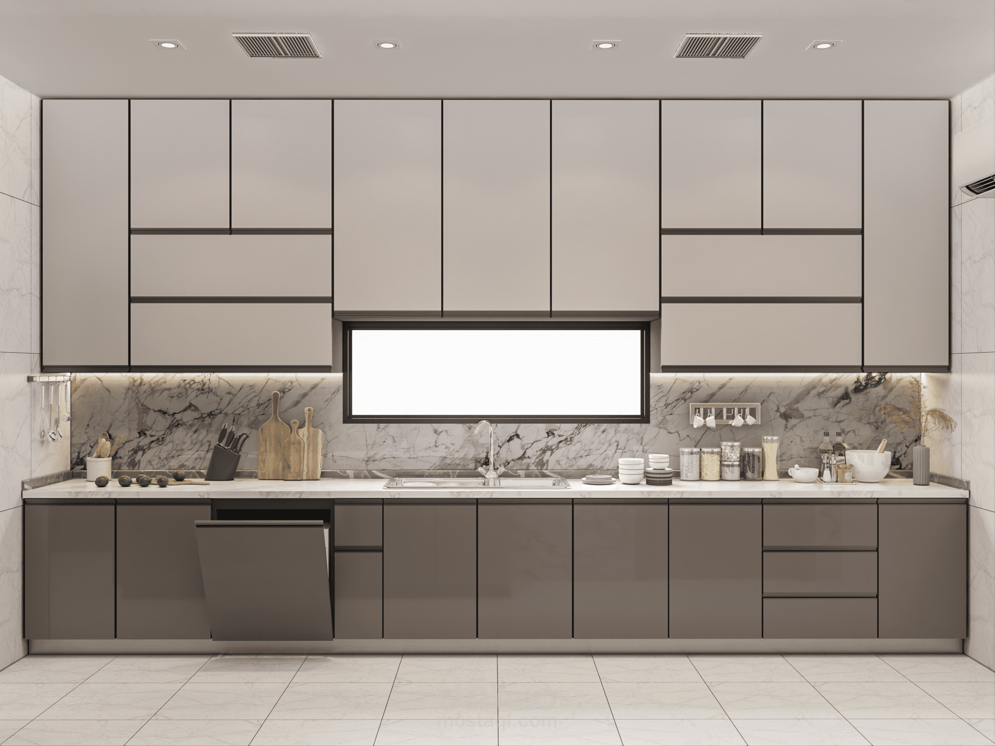 تصميم مطبخ بفيلا سكنية