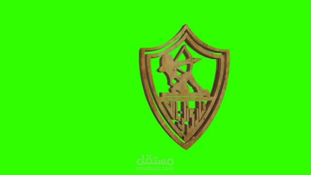 3D logo rotation motion green screen