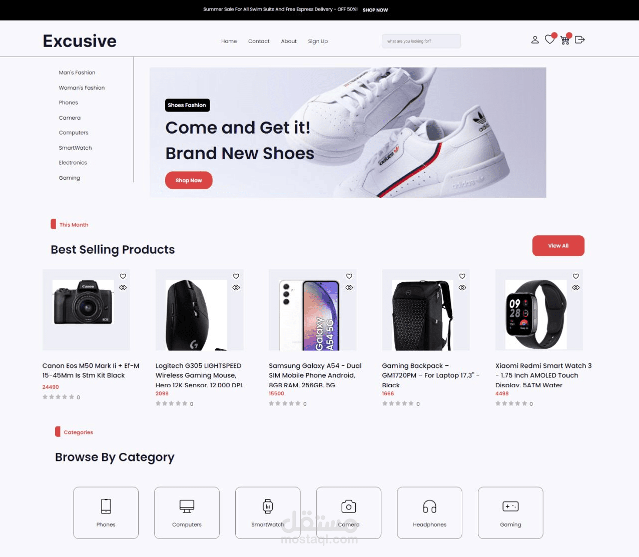 Exclusive eCommerce Store