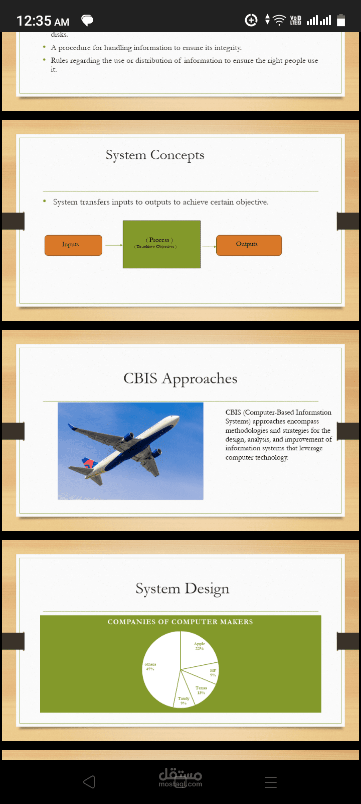 presentation for  someone in the college