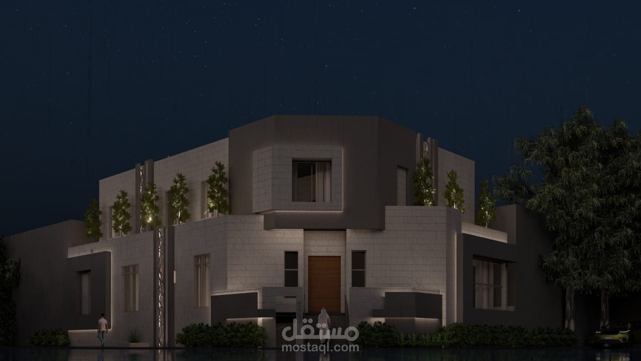 تصميم خارجي لفيلا