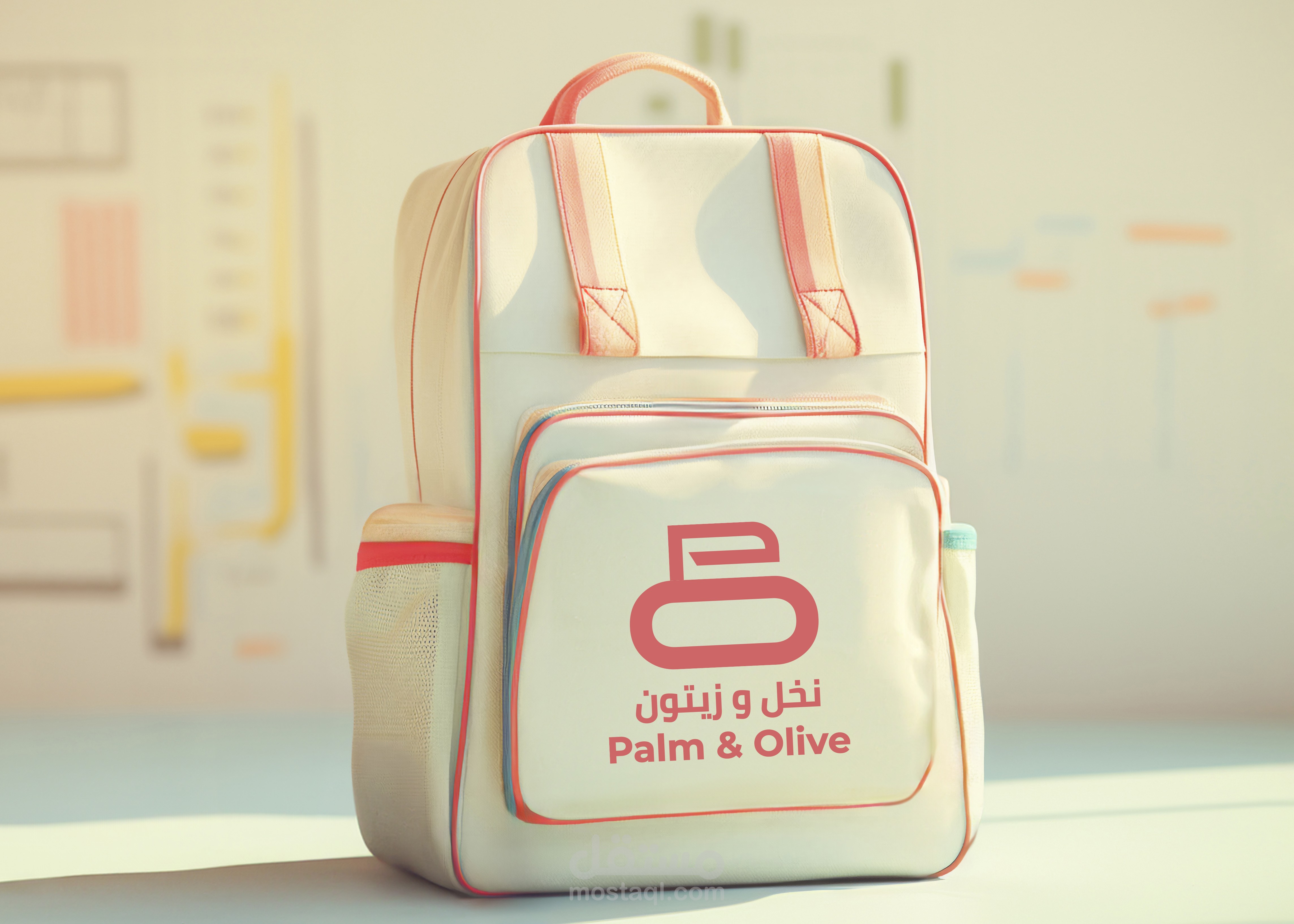 شعار لحقيبة ظهر من الجلد