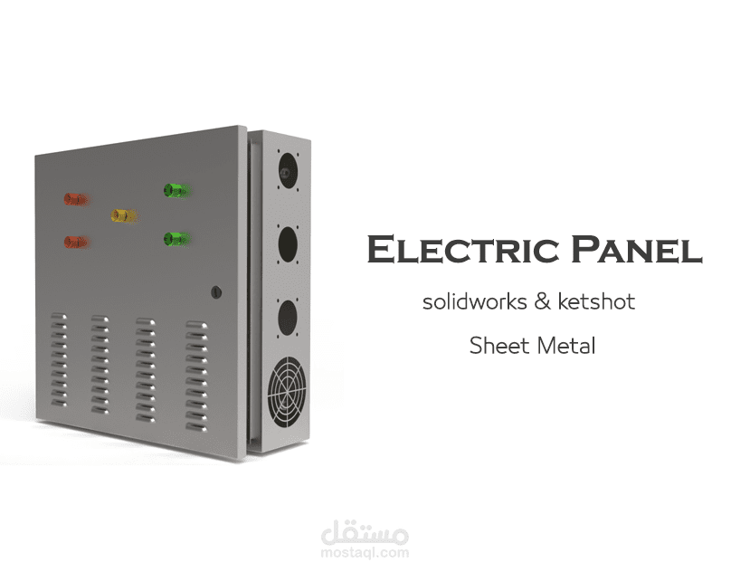 ELECTRIC PANAL DESIGN by sheet metal in solidworks