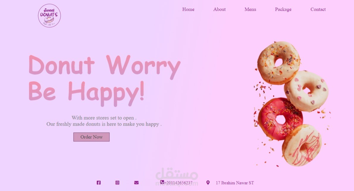 تصيم موقع ويب باستخدام HTML وCSS