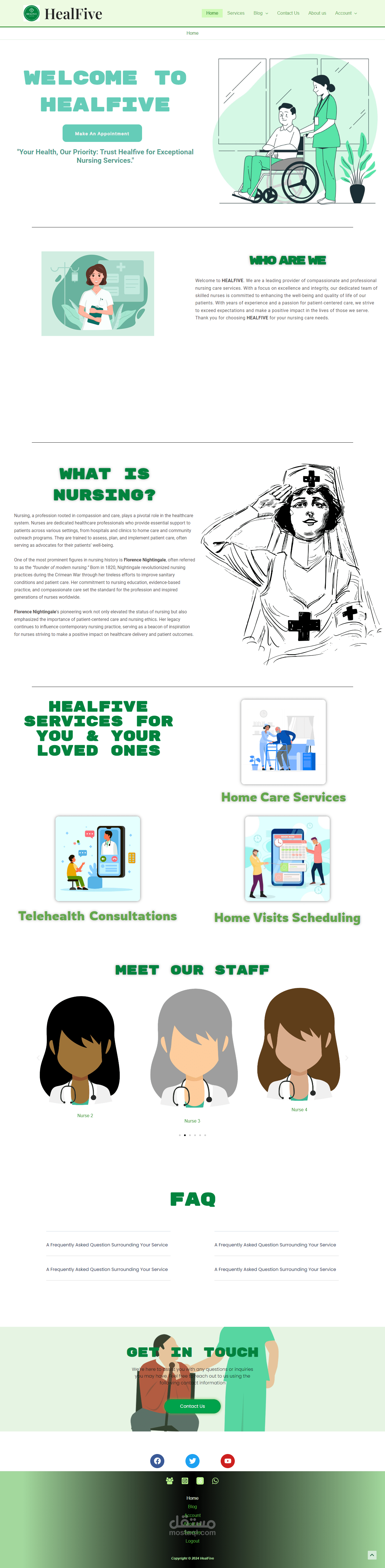 موقع باستخدام  wordpress