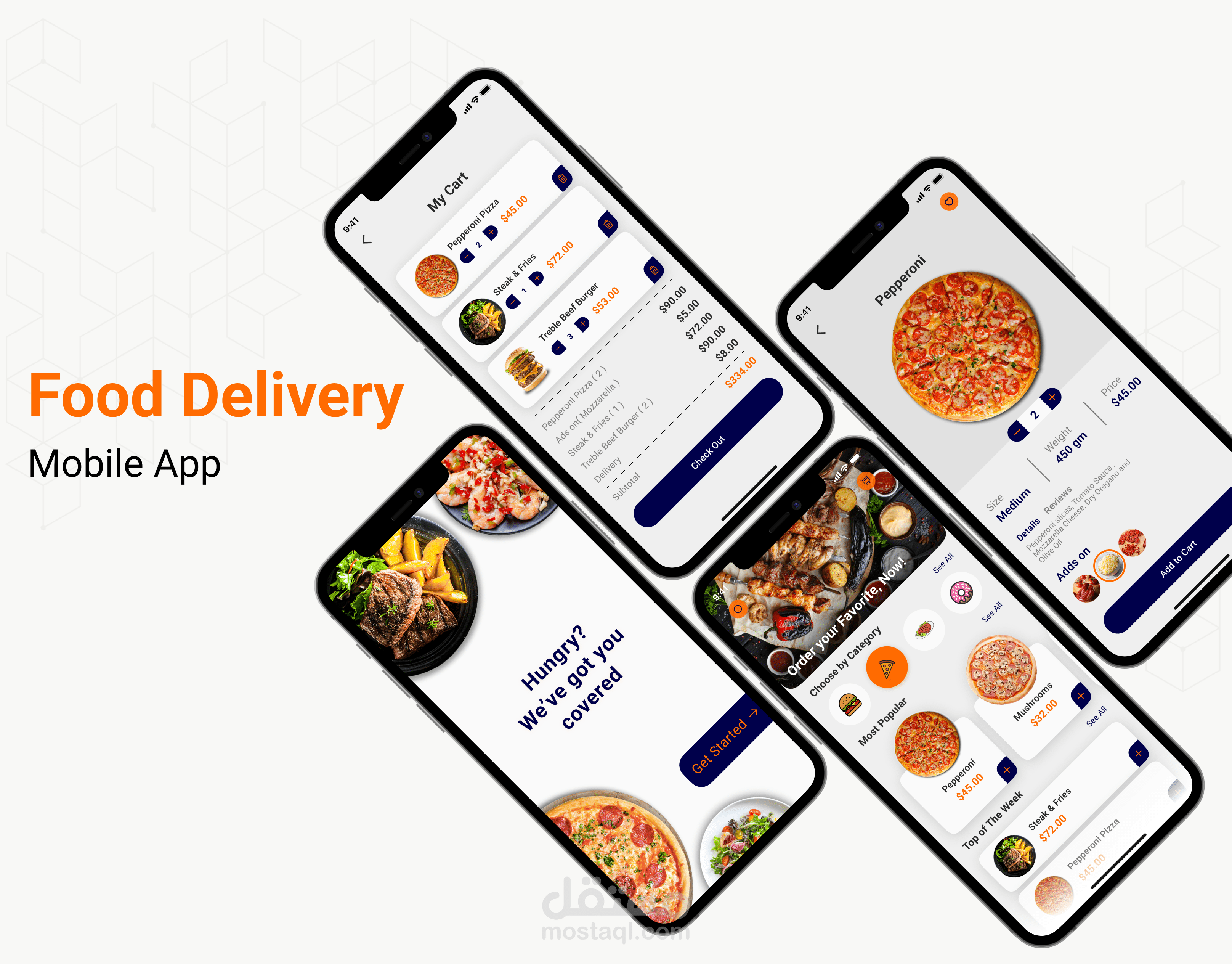 تطبيق لتوصيل الطعام Food Delivery App