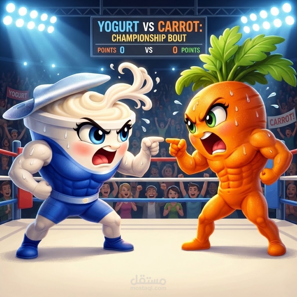 خناقه ما بين الخيار والزبادى