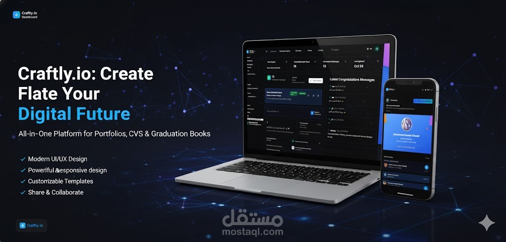 Craftly.io – منصّة التخرّج الرقمية للكتب التفاعلية والسير الذاتية