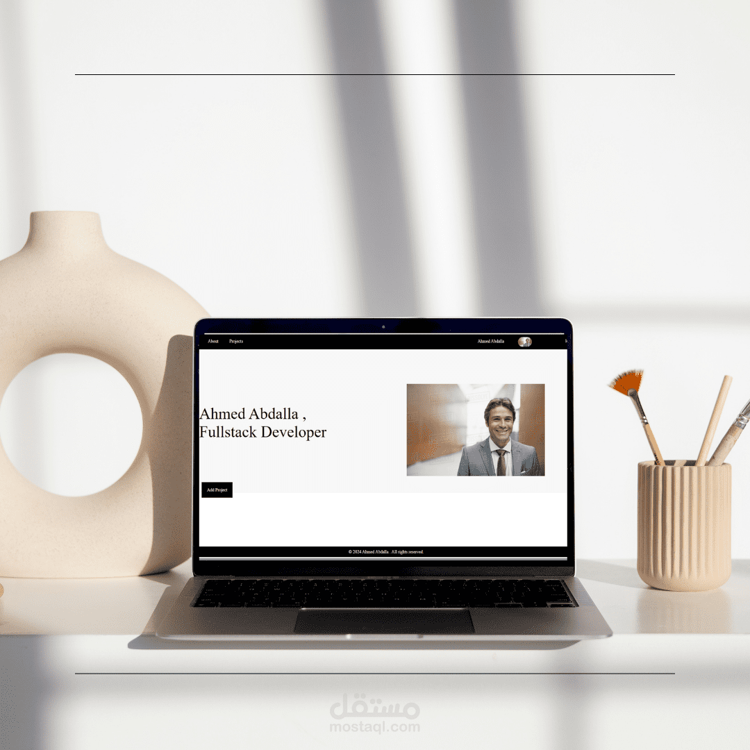 موقع portfolio باستخدام PHP