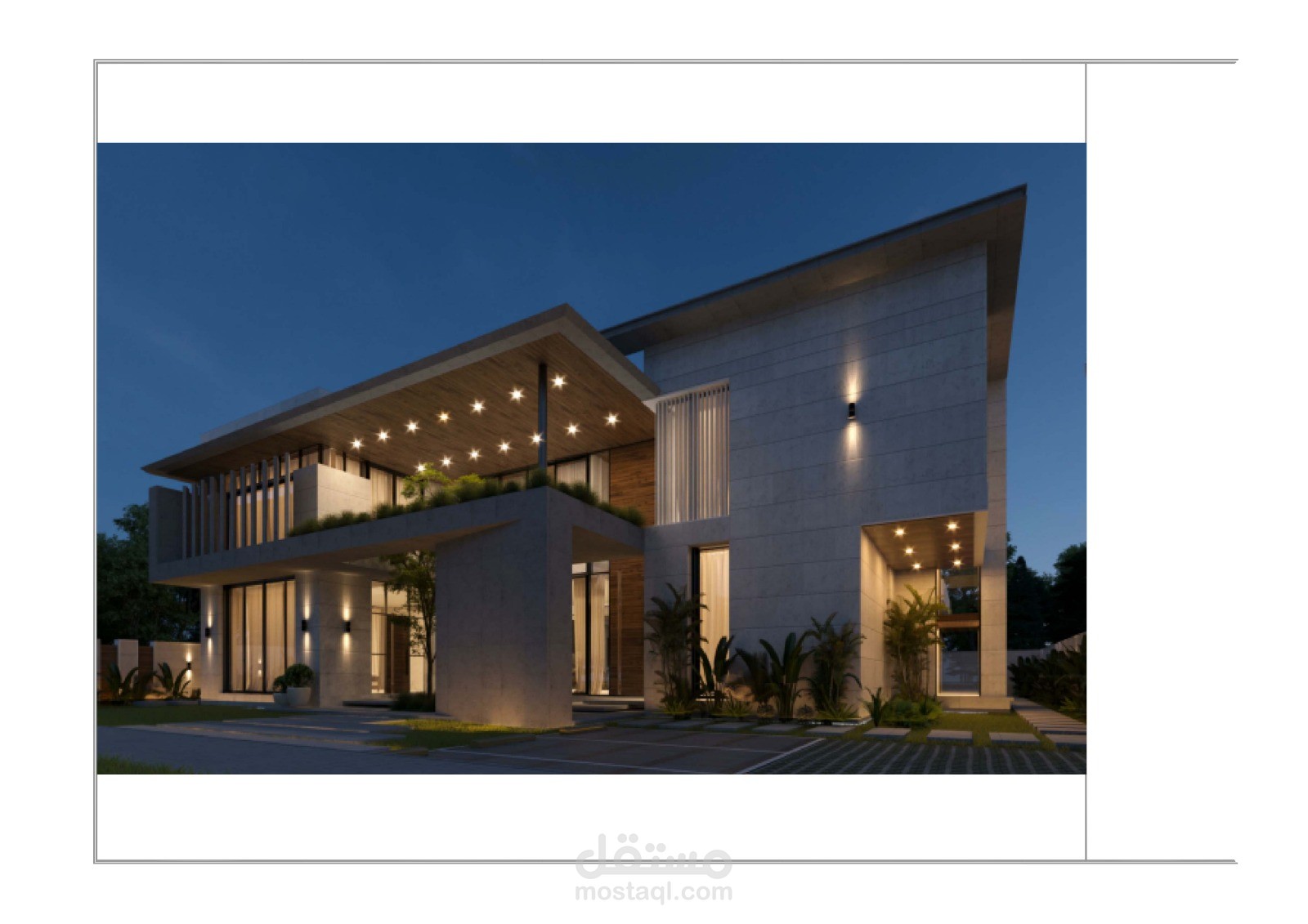 تصميم إنارة بالإضافة لمخططات معمارية كاملة