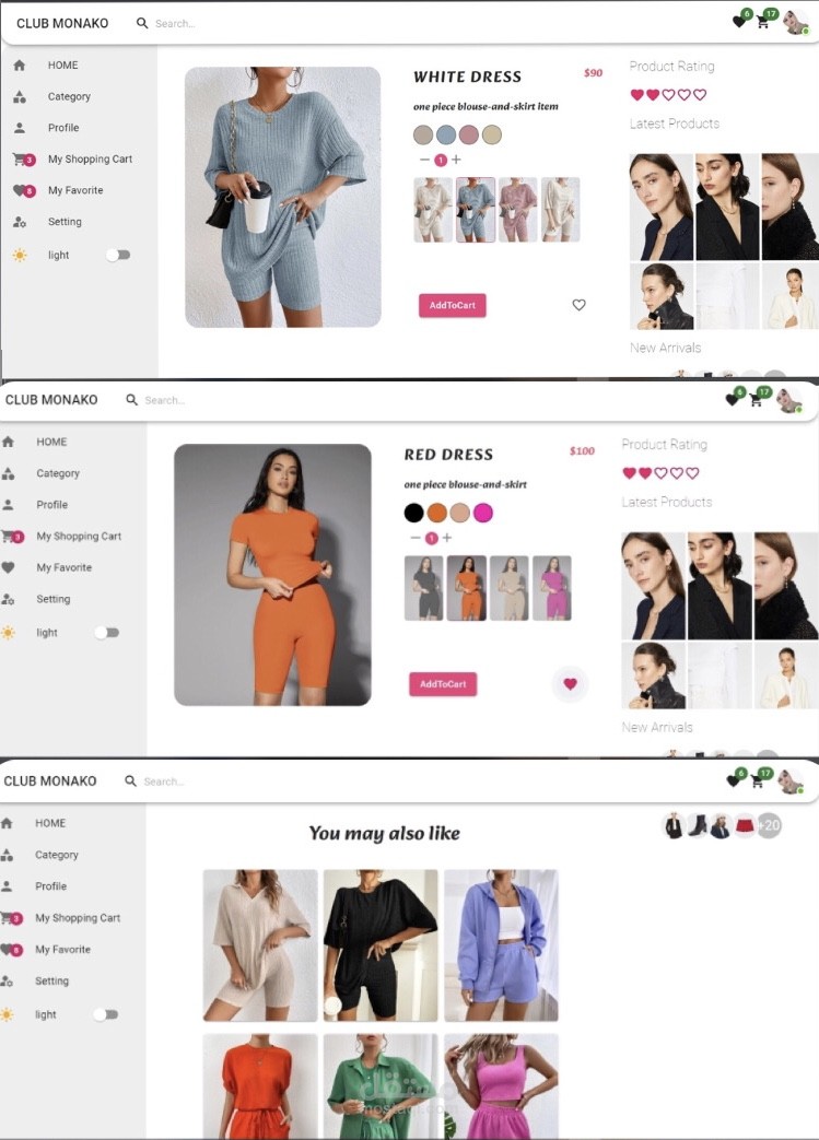 An Ecommerce using react , redux and mui