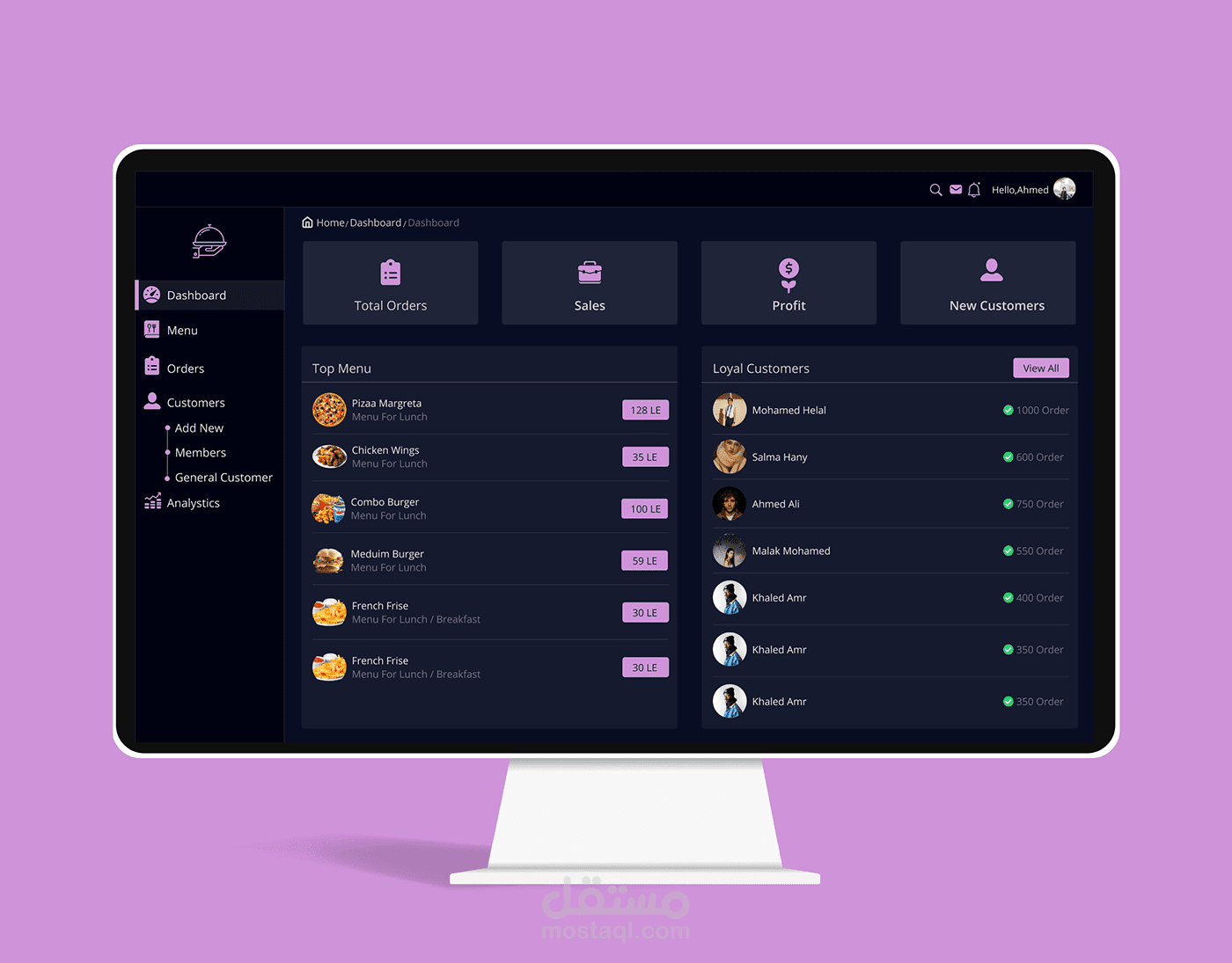 Restaurant Dashboard