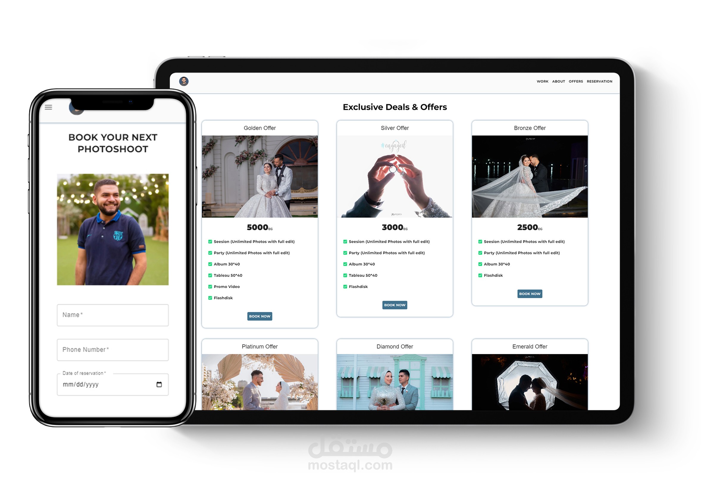 موقع شخصي لمصور فوتوغرافي محترف - CREATIVE PHOTOGRAPHER PORTFOLIO