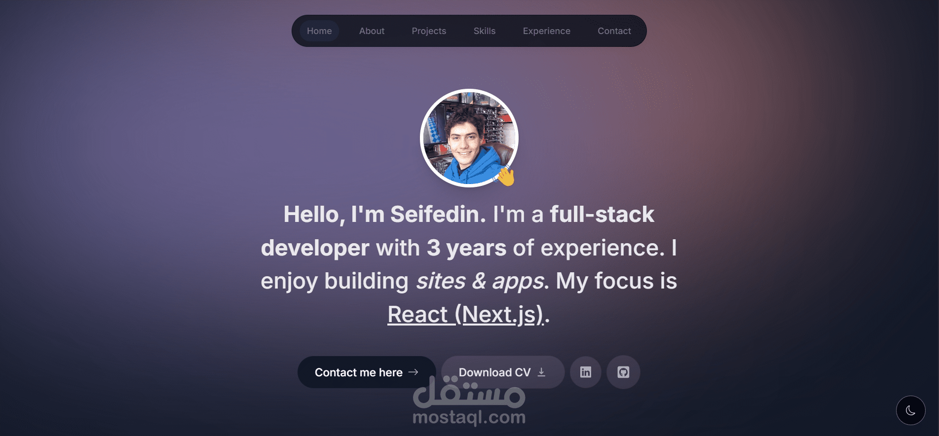 موقع شخصي | Personal Portfolio