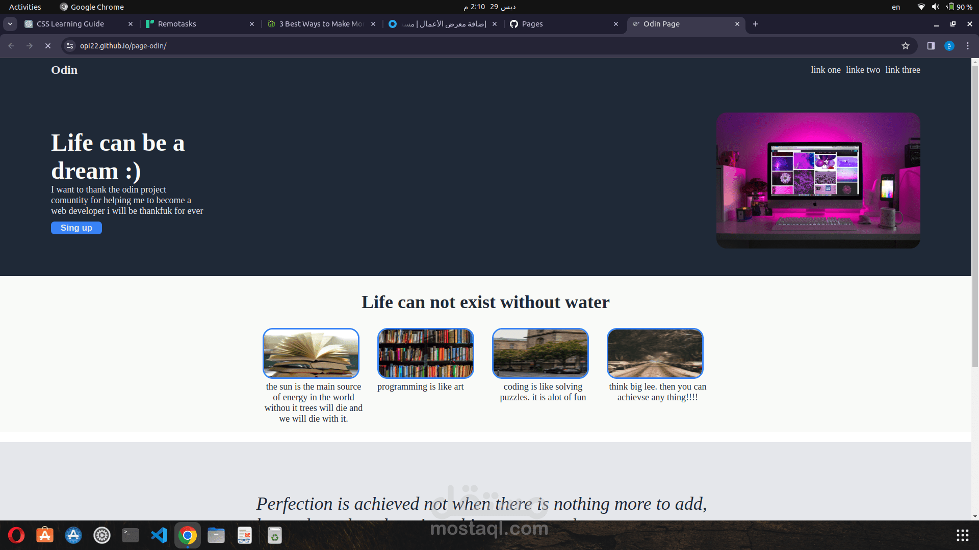 a simple website