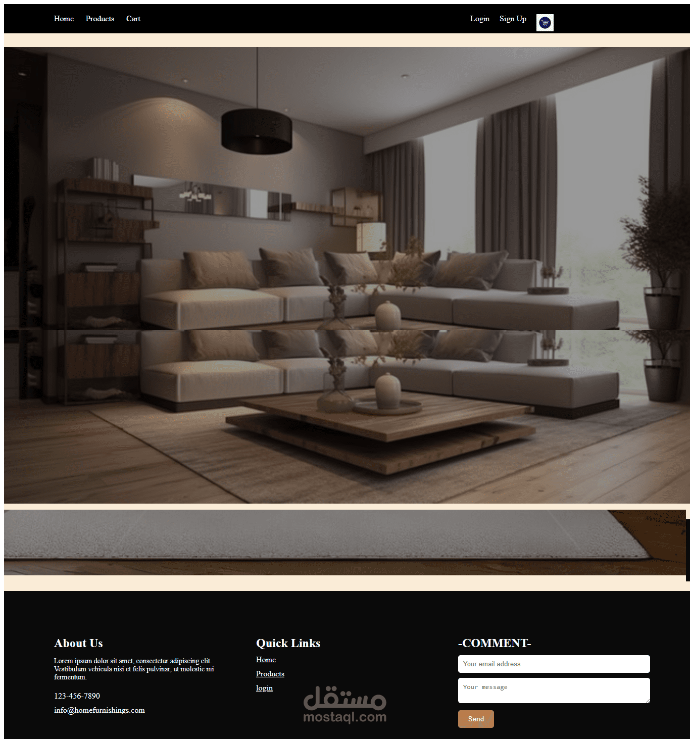 تصميم موقع e-commerce