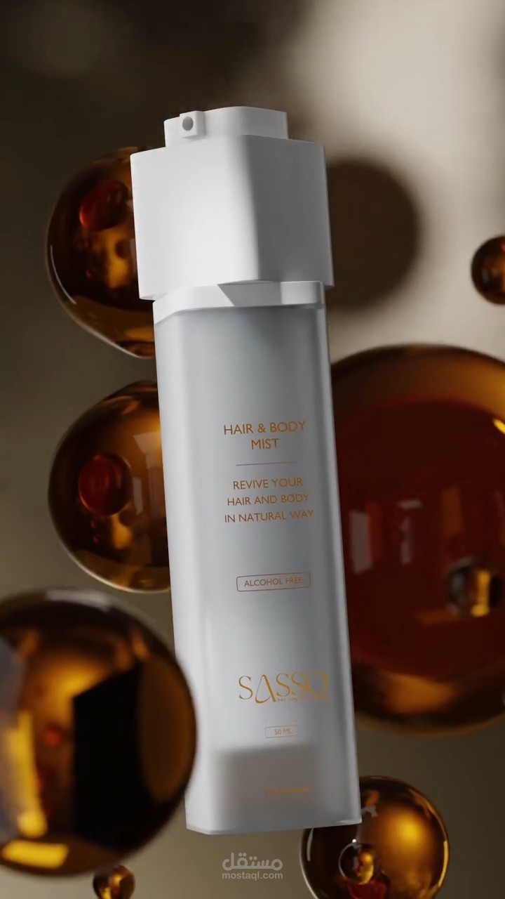 Hair & Body Mist | 3D Product Animation